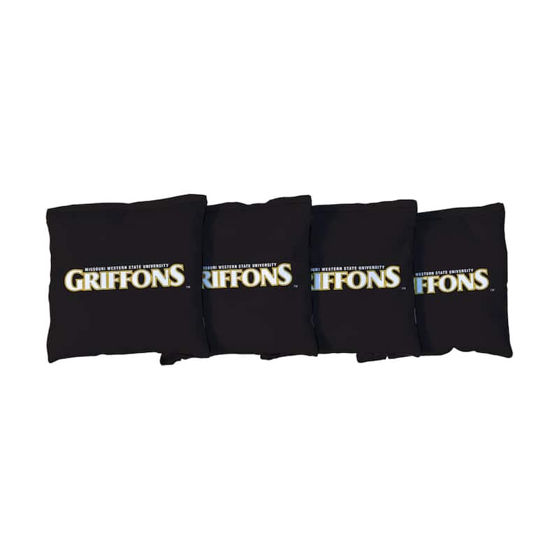 Missouri Western State Griffons Black Cornhole Bags - Corn Filled