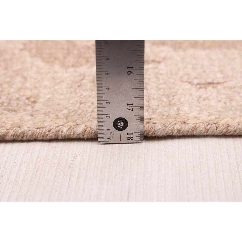 ECARPETGALLERY Hand-knotted Looma Tan Silk, Wool Rug - 8'1 x 10'0