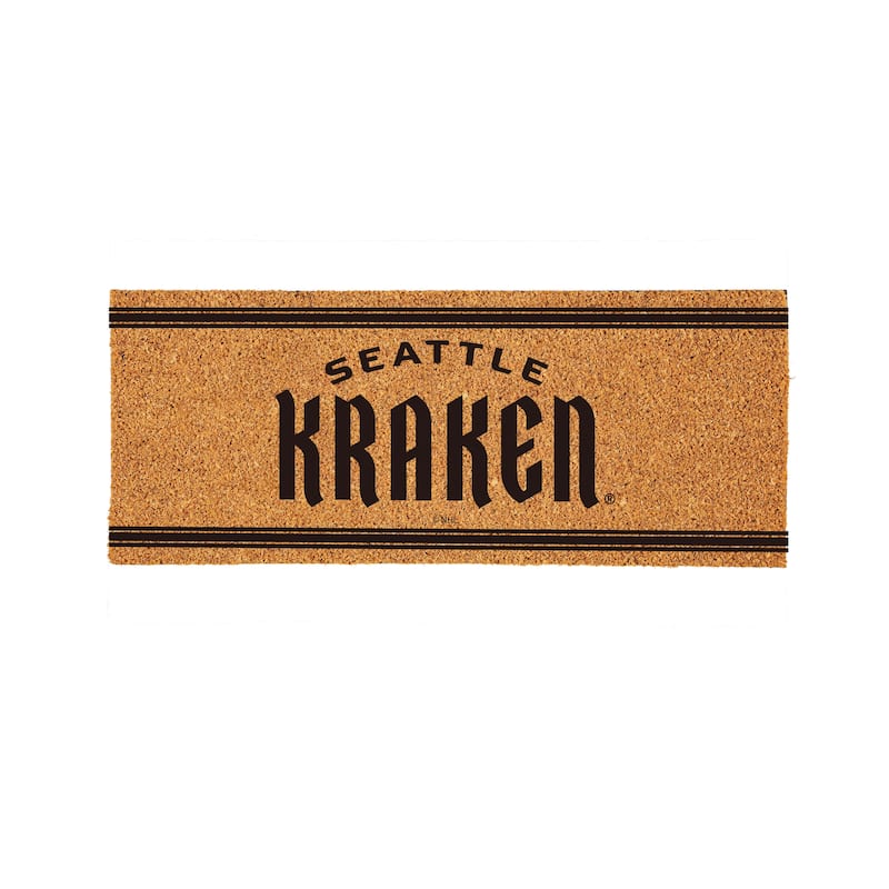 Seattle Kraken Monochrome Indoor/Outdoor Coir Door Mat