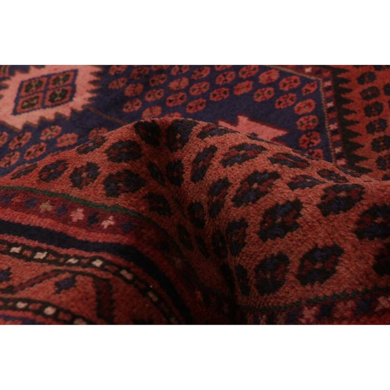 ECARPETGALLERY Hand-knotted Andelz Red Wool Rug - 3'7 x 6'6
