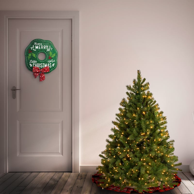 National Tree Company 4.5 ft. Downswept Douglas Fir Tree with Dual Color LED Lights - 4.5 Foot