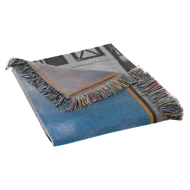 Yellowstone Dutton Barn Woven Tapestry Throw Blanket