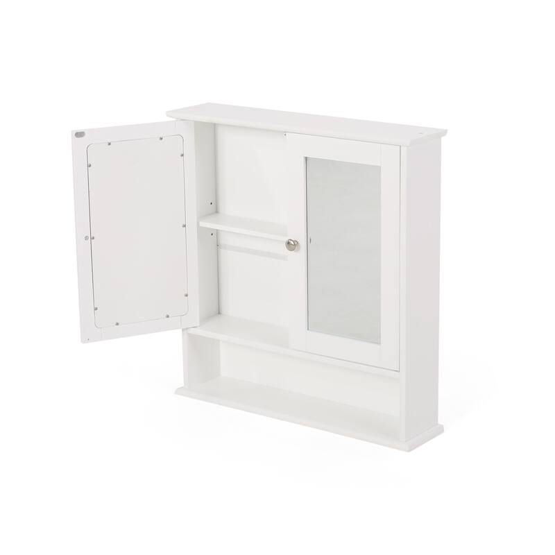 Modern Wall-Mounted Medicine Cabinet with Shelving Space