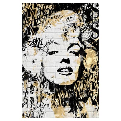 Marilyn in Gold by Belle Maison Canvas Art Print