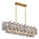 preview thumbnail 4 of 4, Crystorama Lighting Group ADD-317-SM Addis 14 Light 52" Wide Linear
