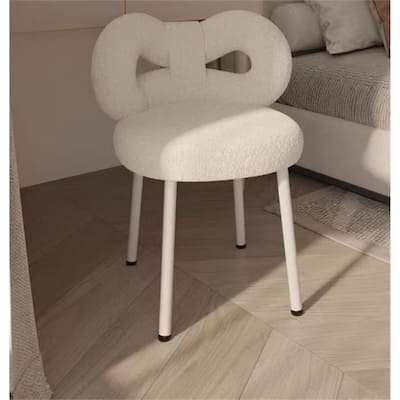 Ergonomic Bow Leisure Chair with High Resilience Sponge Cushion