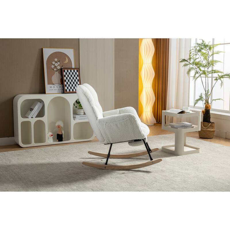 Teddy Fabric Rocking Chair