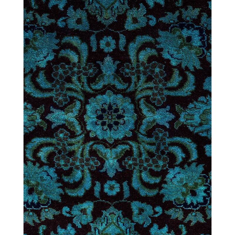 Contemporary Overdyed Wool Hand Knotted Area Rug - 3' 2" x 5' 0"