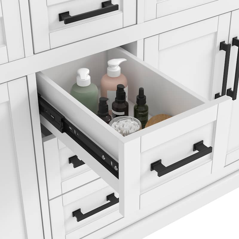 Bathroom Vanity with Marble Countertop without Mirror