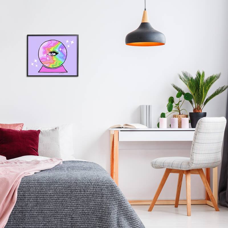 Stupell Mystical Crystal Ball Eye Framed Giclee Art Design By Katie Conley