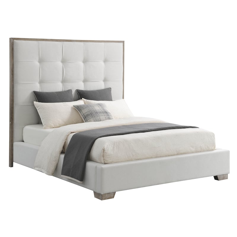 Abbyson Cape Cod Stain-Resistant Fabric Upholstered Bed