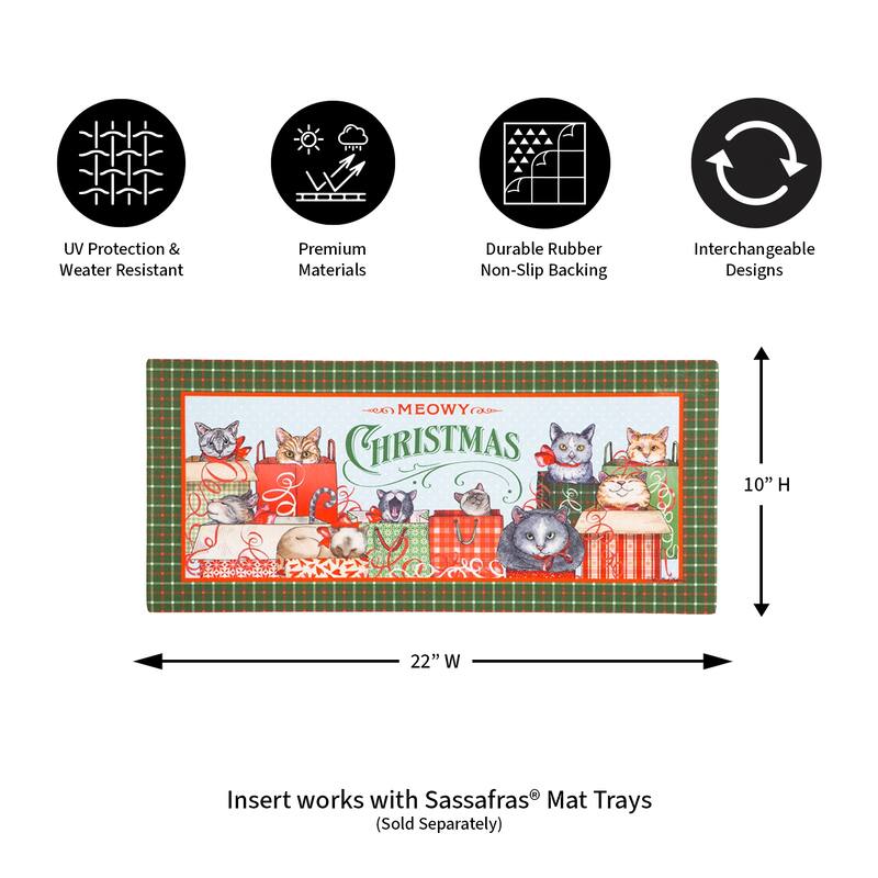 Meowy Christmas Sassafras Switch Mat