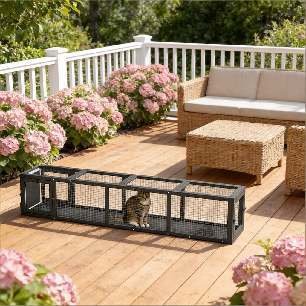 Cat Play Tunnel,Wooden Cat Tunnel