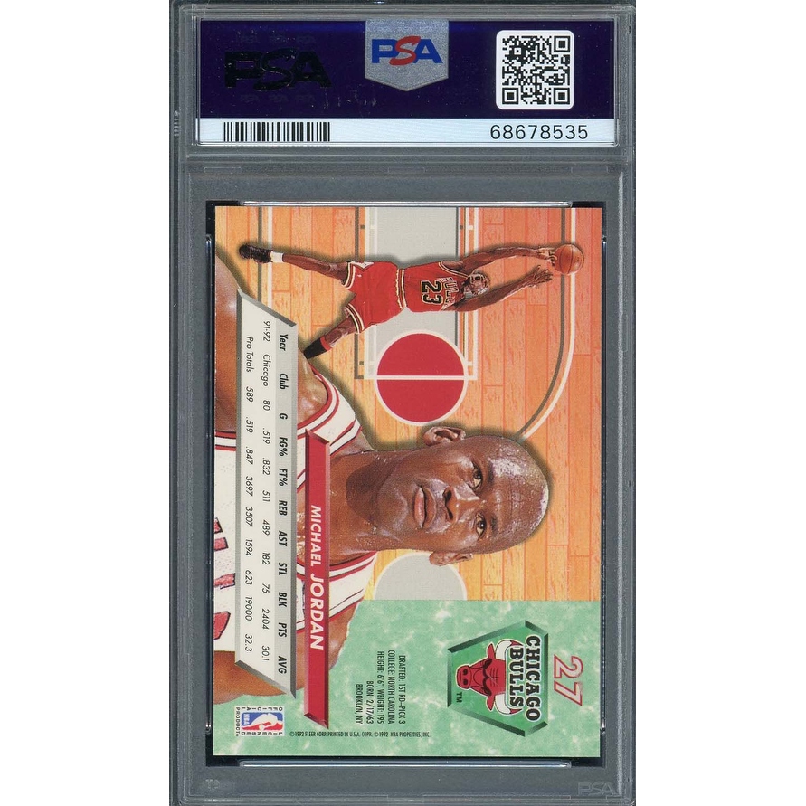 Michael Jordan 1992 Fleer Ultra Basketball Card #27 Graded
