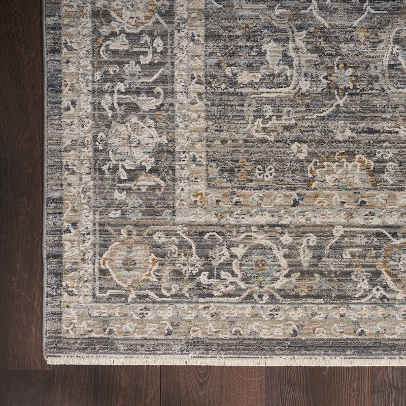 Nourison Nyle Indoor only Grey Persian Area Rug