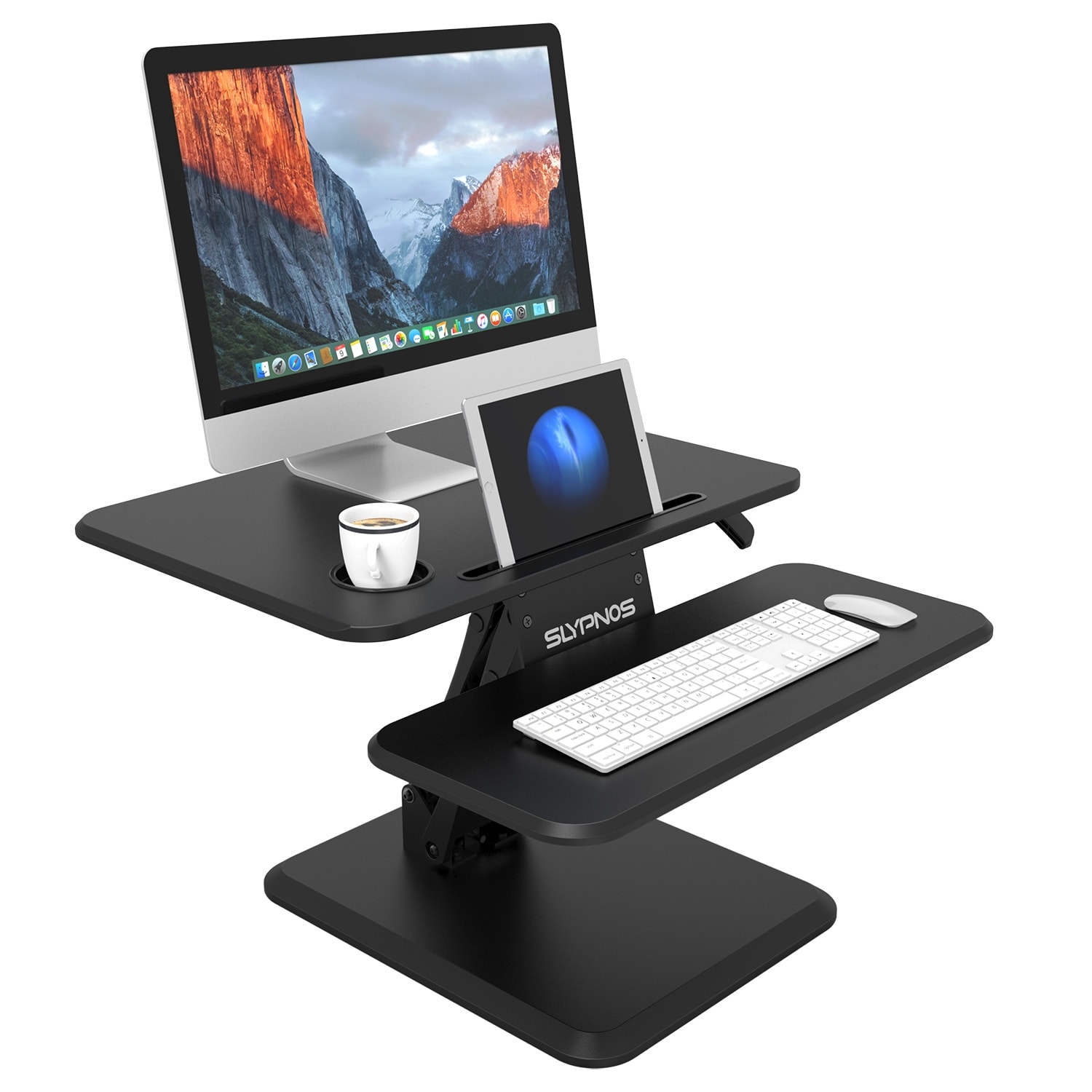 Shop Slypnos Manual Height Adjustable Standing Desk Converter Sit