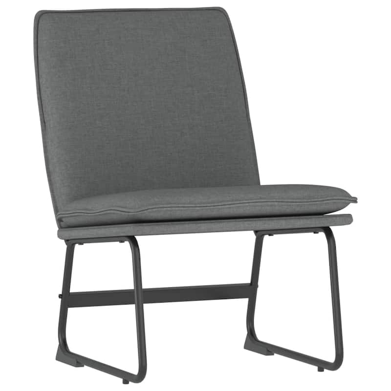 vidaXL Lounge Chair Dark Gray 20.5"x29.5"x29.9" Fabric - 20.5" x 29.5" x 29.9"
