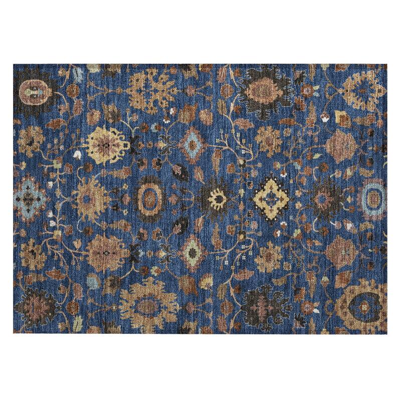 Machine Washable Indoor/ Outdoor Traditional Marci Chantille Rug