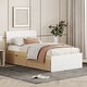 preview thumbnail 6 of 7, Twin Size Wooden Platform Bed Frame with Headboard & 2 Storage Drawers