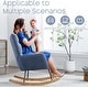 preview thumbnail 11 of 33, HOMYKA Teddy Rocking Chair Nursery Glider Modern Accent Armchair with High Backrest