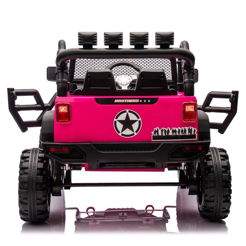 Kids Electric Ride-On Car 24V 400W with Parents Control, 3 Speed Settings, Bluetooth, USB, Music, LED Searchlights