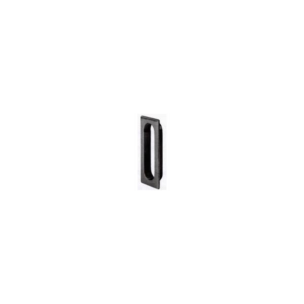 slide 1 of 1, Ives Cast Brass Oblong Flush Pull 3 1/8" x 1 5/16" x 7/16"