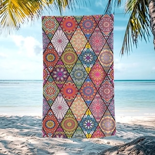 Boho Beach Towel Quick Dry Absorbent 30" X 60"