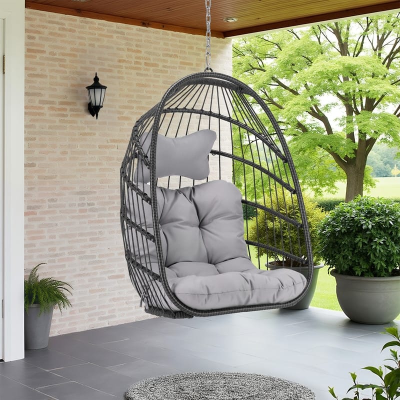 FINCATI Outdoor Royal Egg Chair Without Stand, 350 lbs Indoor Comfy Hanging Egg Chair Without Stand, Egg Swing Without Stand