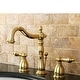 preview thumbnail 8 of 21, Traditional 8 in. Widespread Bathroom Faucet Polished Brass