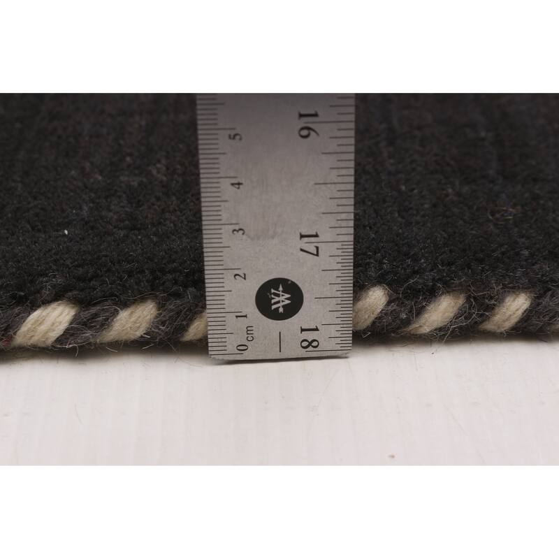 Kashkuli Gabbeh Grey Rug 2'7" x 11'5" - 2'7 x 11'5
