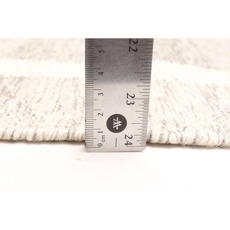 ECARPETGALLERY Flat-Weave Ankara FW Grey Wool Kilim - 5'2 x 7'4