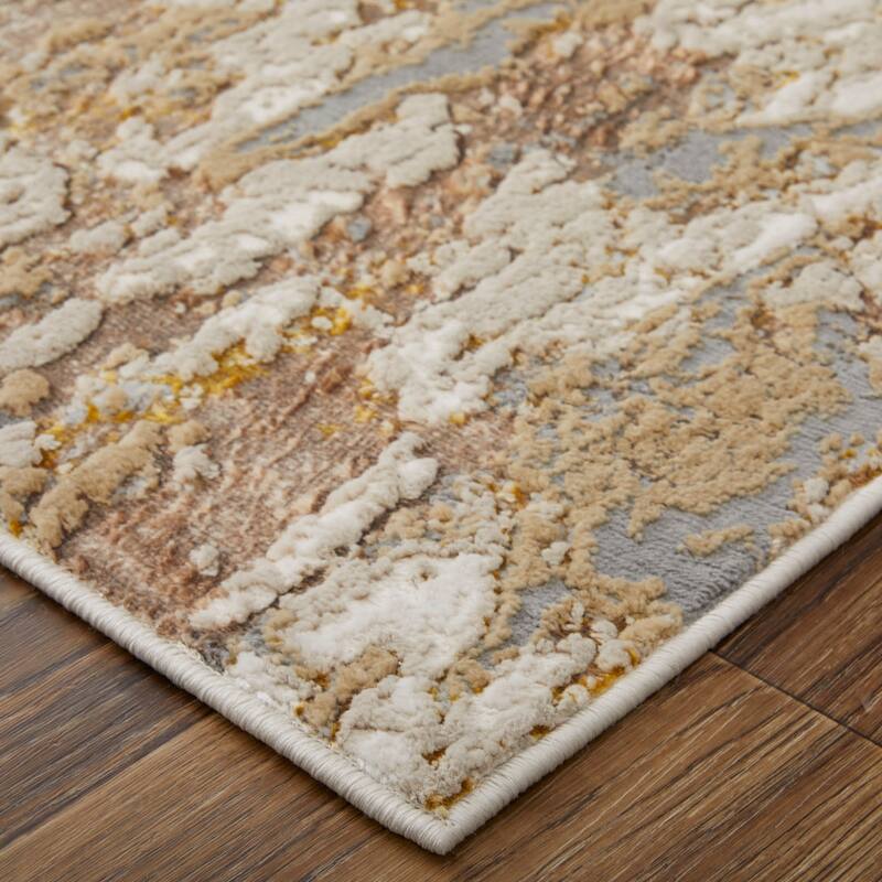 Grand Bazaar Tripoli Machine Made Abstract Modern Area Rug