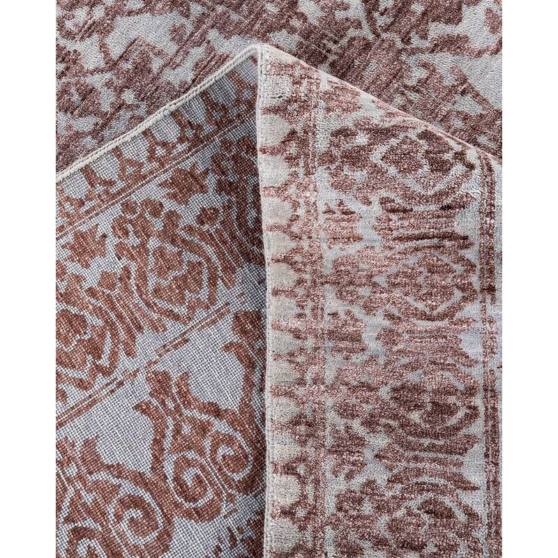 Ikat One-of-a-Kind Handmade Area Rug, Gray - 8' 1" x 10' 0"