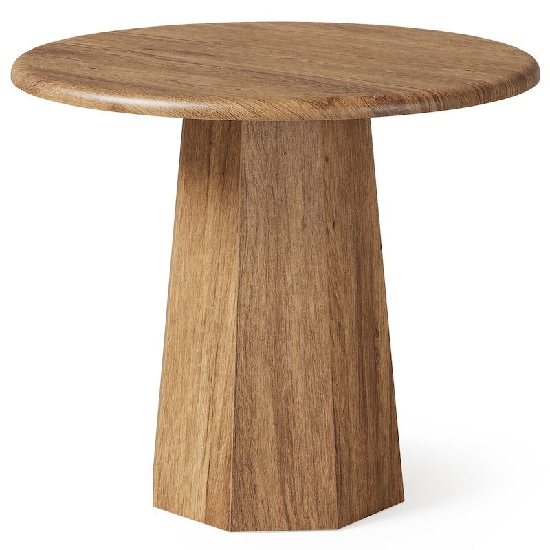 31" Round Pedestal Dining Table - wood