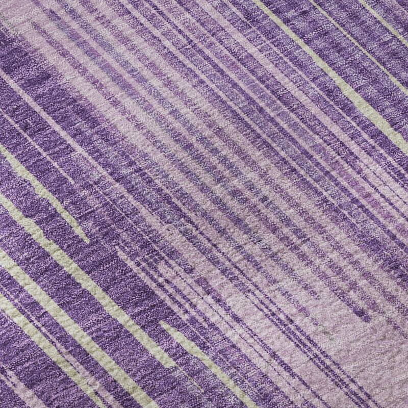 Premium Washable Super Soft Transitional Stripes Mayfield Rug