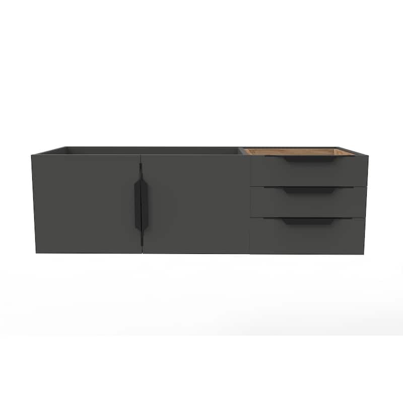 Alpine 48" Wall Mounted Bathroom Vanity (Base Only)