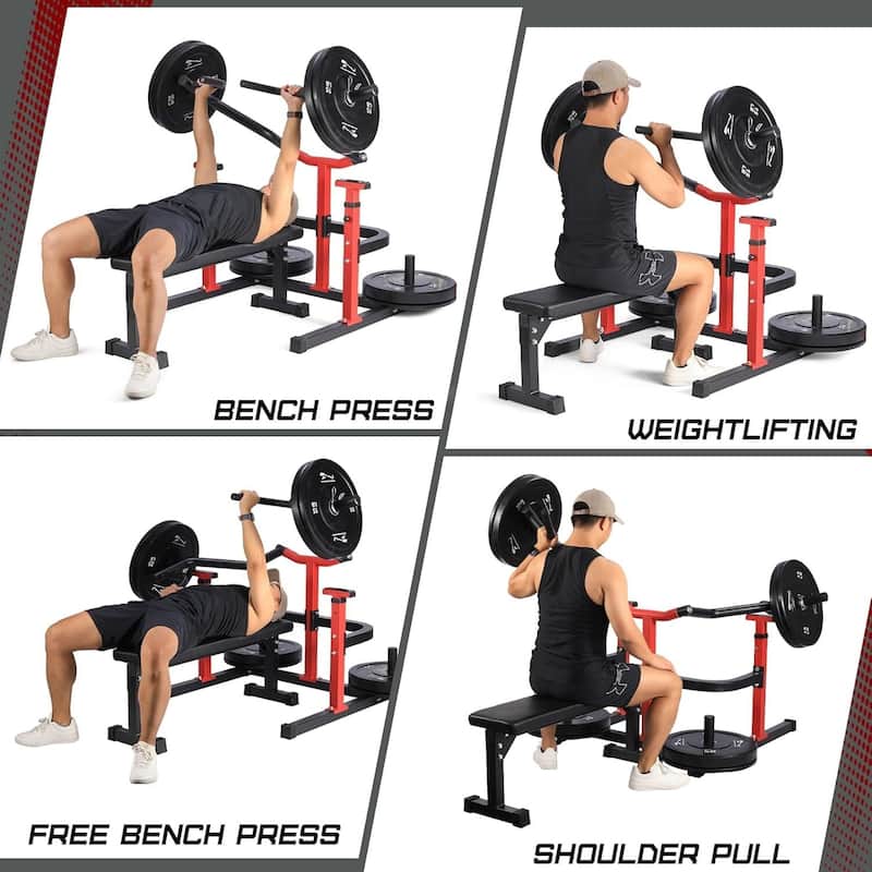 Chest Press Machine with Adjustable Plates - N/A