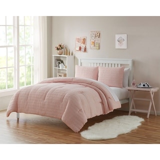 Tahari Kids 2-Piece Bedding Comforter Set with Matching Shams - Bed