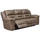 preview thumbnail 2 of 0, Stoneland Contemporary Reclining Power Sofa Fossil