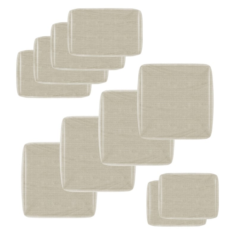 FINCATI Outdoor Cushion Cover Replacement Slipcover, Patio Seat Cover Available in Sizes 25.6" × 25.6"/ 27" × 27" (COVER ONLY!)