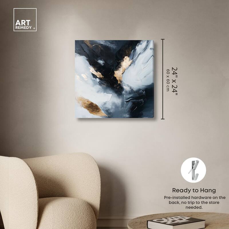 Golden Spark II Canvas by Art Remedy, Gallery Wrapped