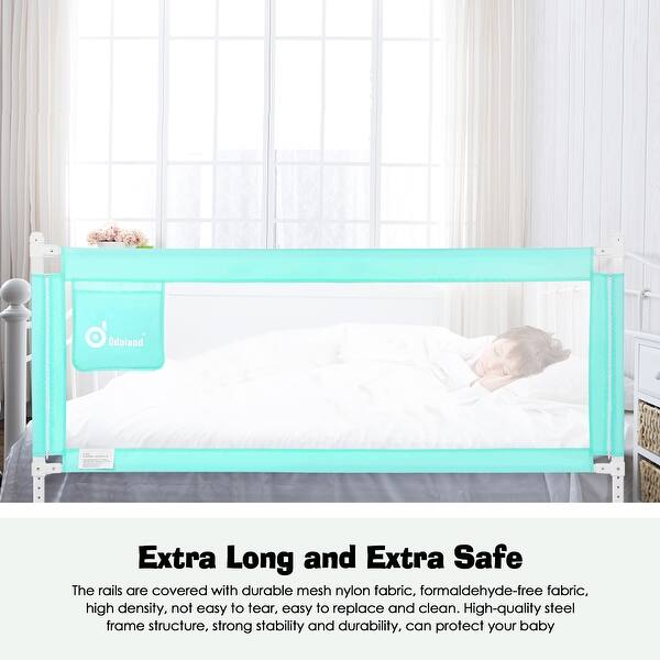 Adjustable Bed Rails For Toddlers Vertical Lifting Bed Guardrail Extra Long Safety Baby Bed Rail For Large Bed Double Bed Gray 71inch Cribs Beds Mattresses Kolenik Toddler Beds