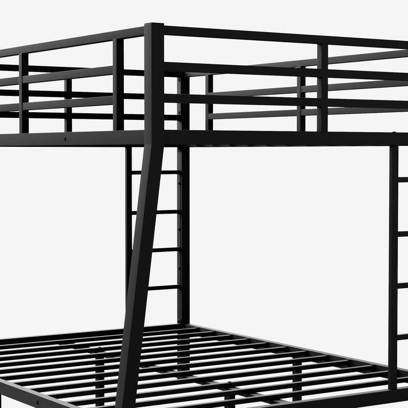 Space-Saving Bunk Bed for Teens and Adults, Noise-Reduced, No Box Spring Needed