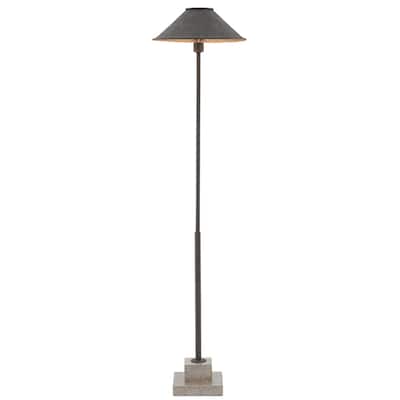 Currey & Company Fudo Black Floor Lamp - 49.75"h x 12"dia.