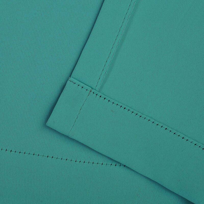 Superior Solid Machine Washable Room Darkening Grommet Curtains, Set of 2