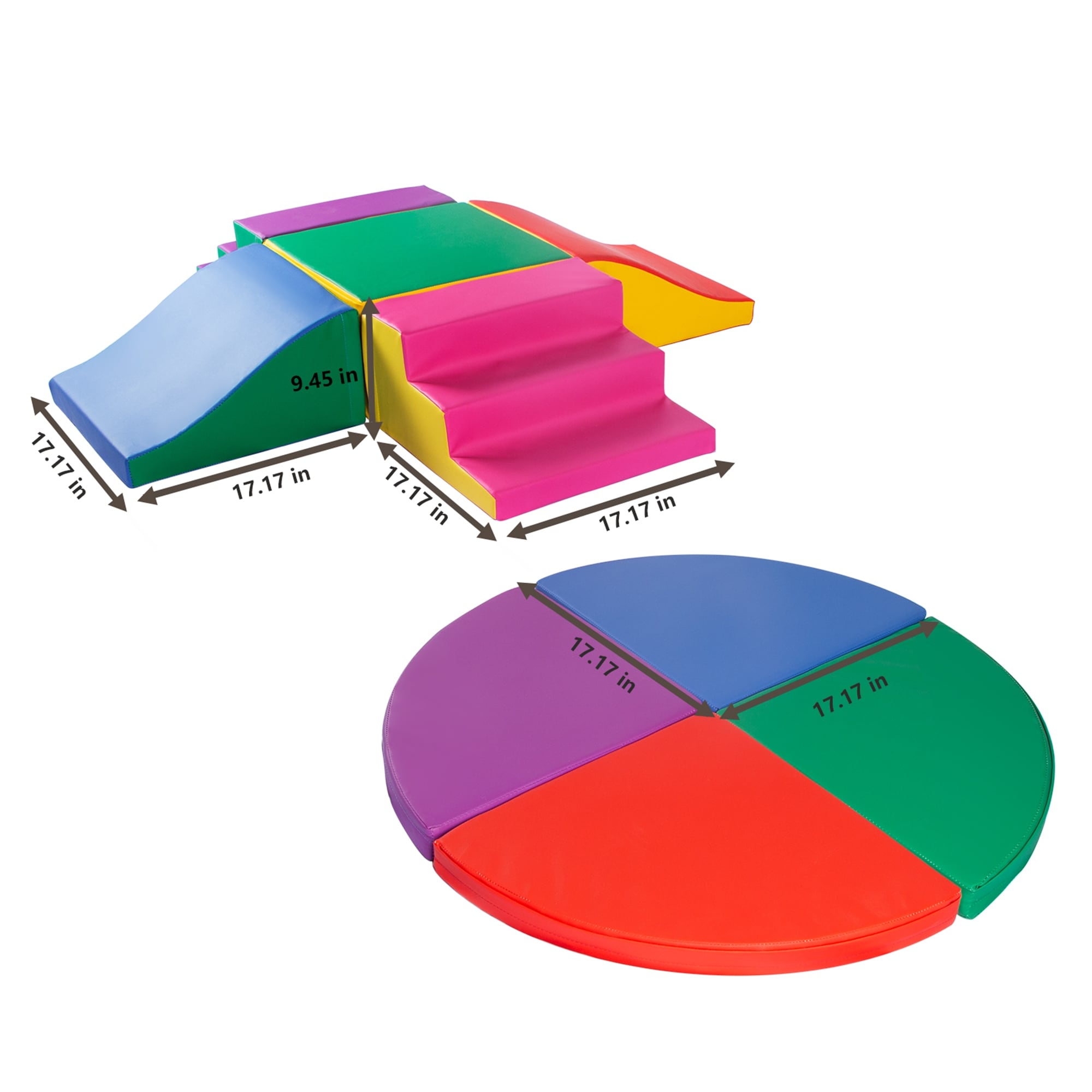 Costway 4-in-1 Crawl Climb Foam Shapes Playset Softzone Toy Toddler  Preschoolers Kids : Target