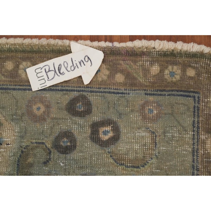 Hand Knotted Oriental 100% Wool Carpet Traditional Floral Greys & Charcoal Tabriz Area Rug - 11' 9'' X 9' 6''