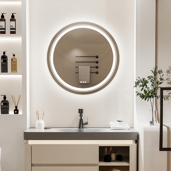 Large bathroom mirror with lights store