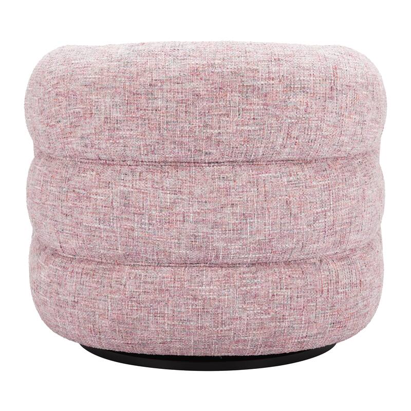 Refine Swivel Chair Pink Tweed