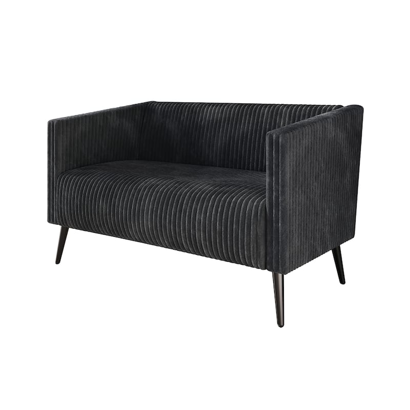 CraftPorch Corduroy Modern Velvet Upholstered 2-Piece Living Room Set